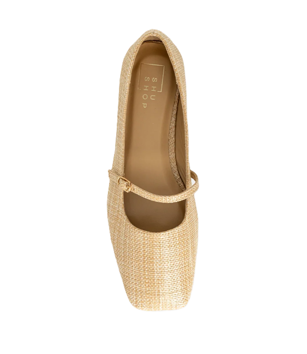 Shu Shop Adele Flat - Natural Woven