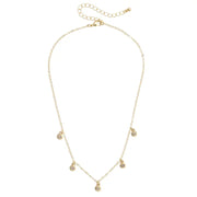 Canvas Lana Rhinestone Charm Necklace - Shiny Gold