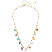Canvas Phifer Gemstone Ball Bead Necklace - Multi