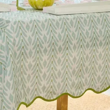 Laura Park Petite Frond Blue Square Game Tablecloth