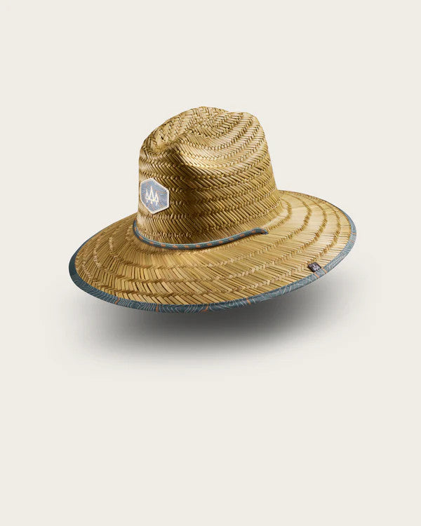 Hemlock Kids UPF 50+ Lifeguard Straw Hat - Nomad Blue
