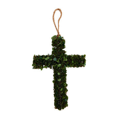 Mud Pie Small Boxwood Cross