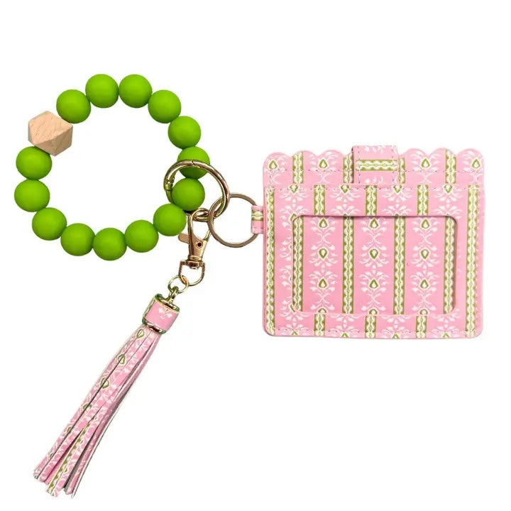 Laura Park Rosemary Stripe Pink Wristlet Wallet