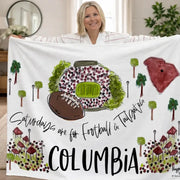 Happy By Rachel Columbia, SC Saturdays Game Day Fleece Blanket