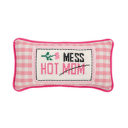 Mud Pie Hot Mess Needlepoint Mini Pillow