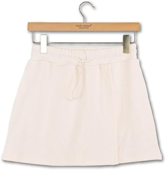 Simply Southern Women's Wrap Lounge Skort - Pearl