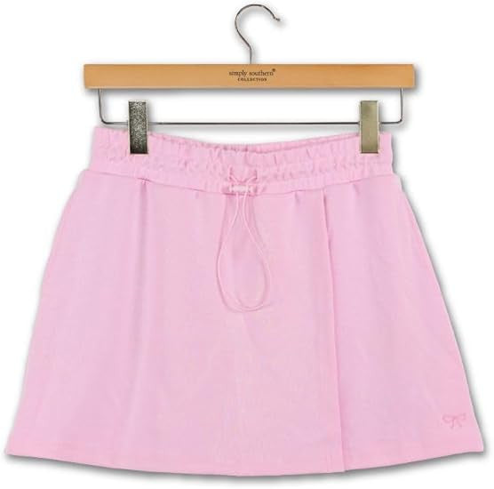 Simply Southern Women's Wrap Lounge Skort - Blush