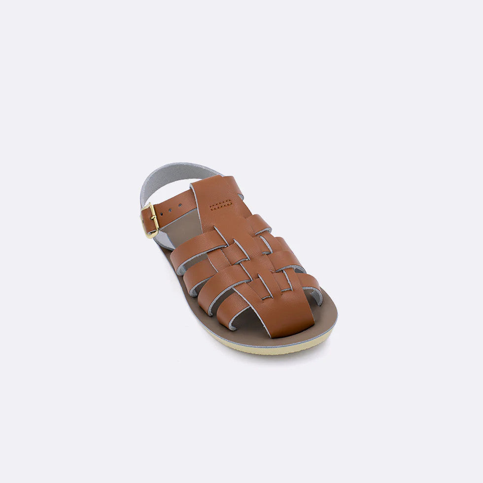 Sun‑San Sailor Infant Leather Sandals - Tan