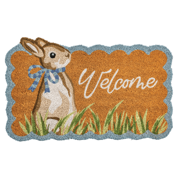 Mud Pie Easter Scalloped Doormat