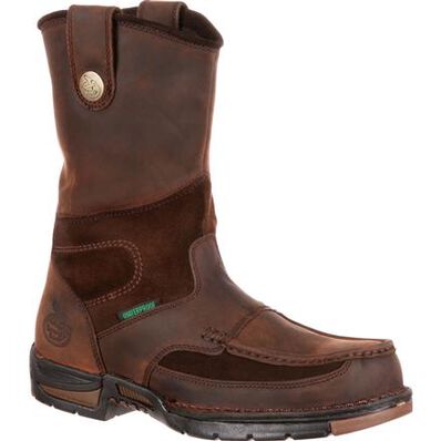 Georgia Boot Men's Athens 10" Moc-Toe Pull On Boot