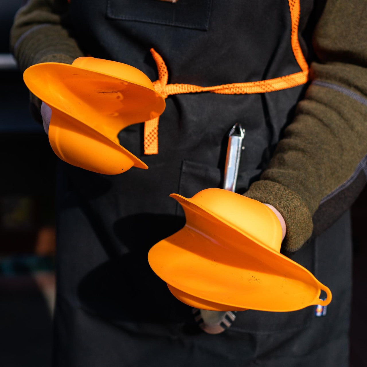 Drip EZ Silicone BBQ Grill Mitts – Orange