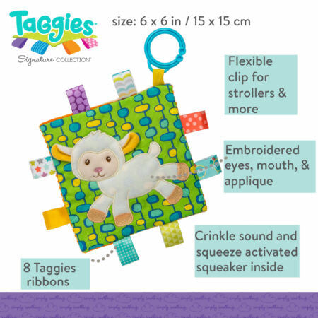 Mary Meyer Taggies Crinkle Me Sherbet Lamb