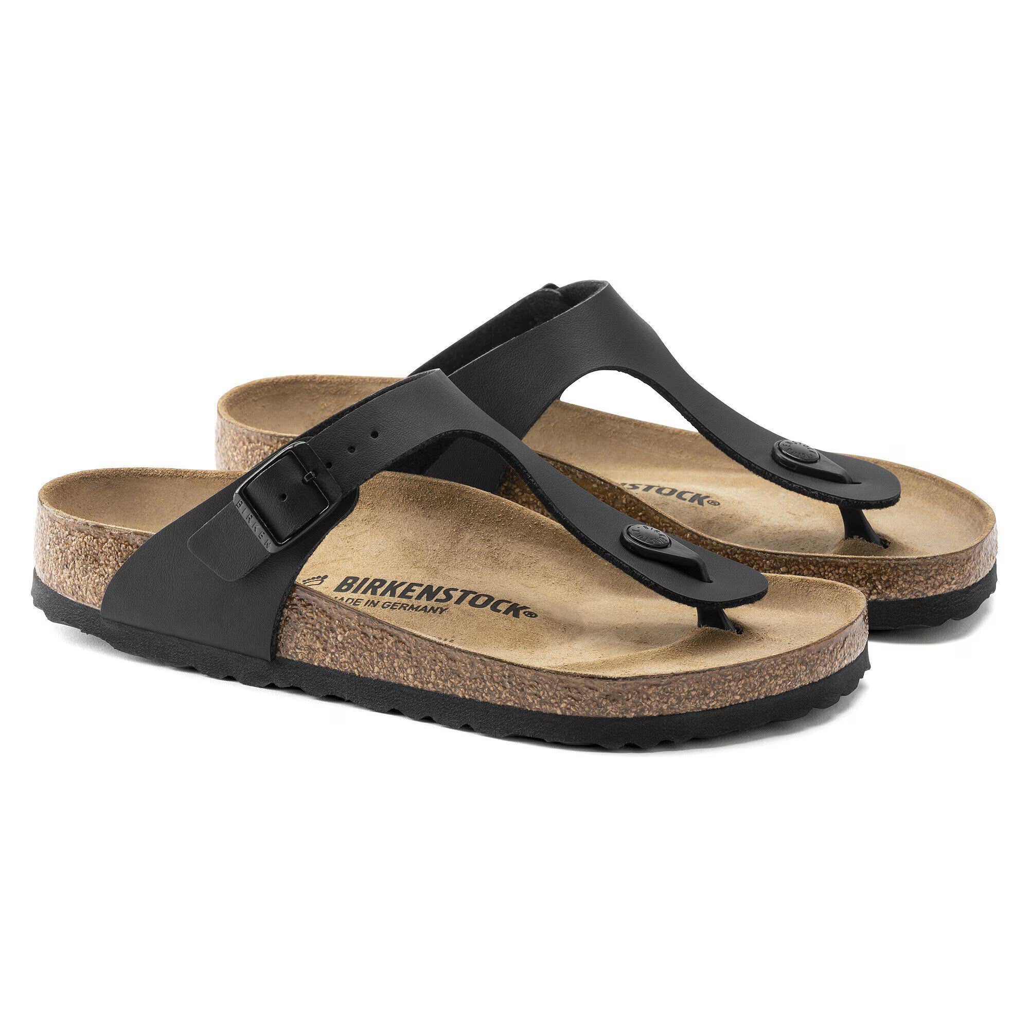 Birkenstock Gizeh Birko-Flor Black Sandals
