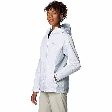 Columbia Women's Arcadia II Rain Jacket - White/Cirrus Grey