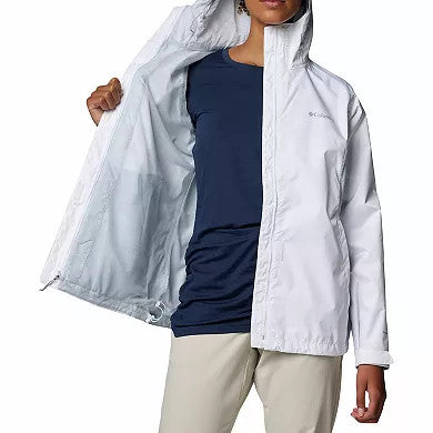 Columbia Women's Arcadia II Rain Jacket - White/Cirrus Grey