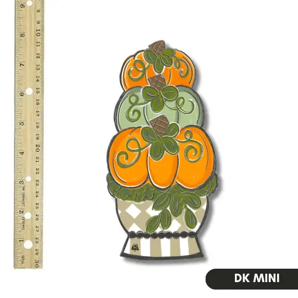 DK Designs Tan Pumpkin Topiary Mini