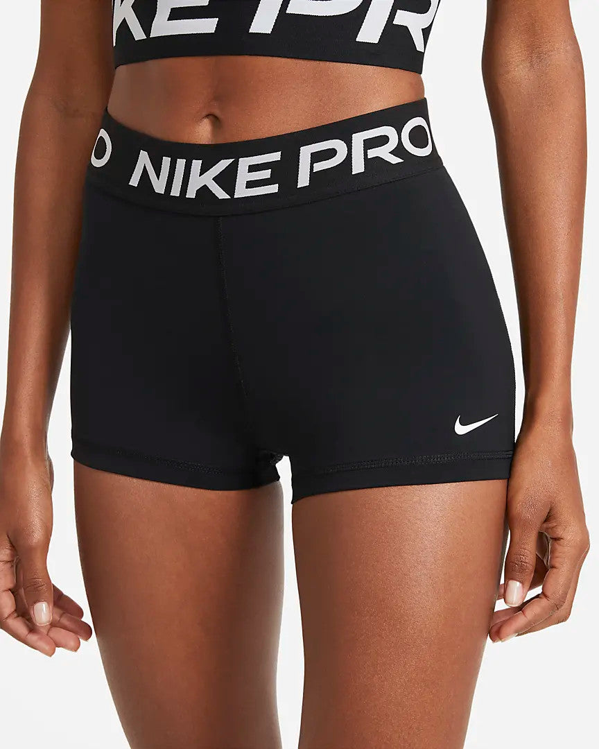 Nike Women's 3" Pro Shorts - Black/White