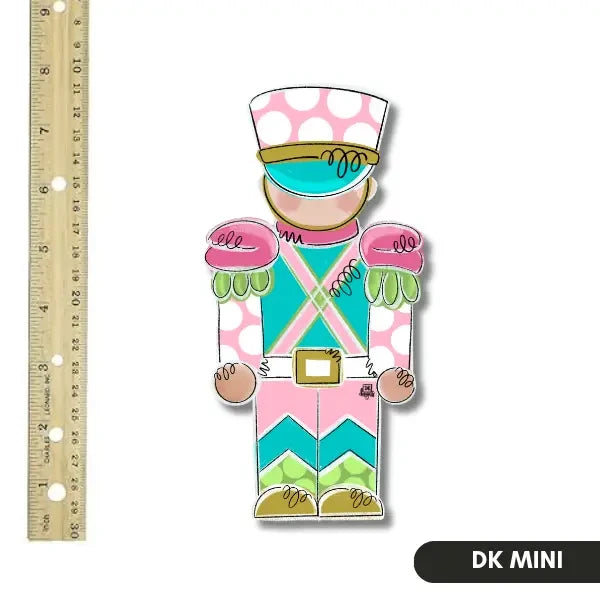 DK Designs Pink & Teal Soldier Mini