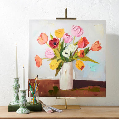 Raz 24" Tulips in Vase Wall Art