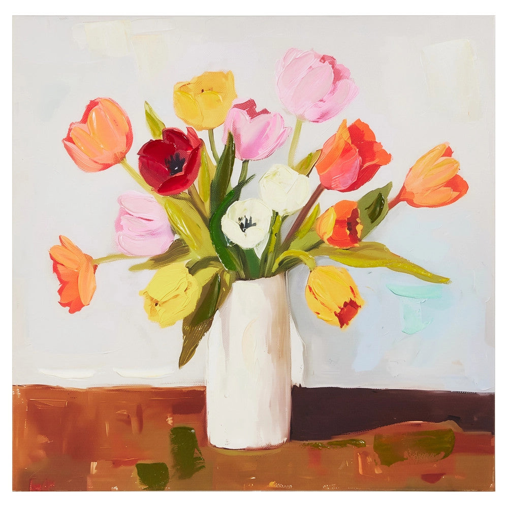 Raz 24" Tulips in Vase Wall Art