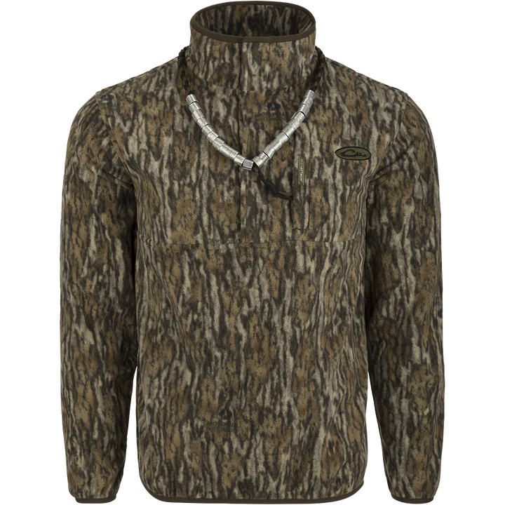 Drake Waterfowl MST Camo Camp Fleece 1/4 Zip