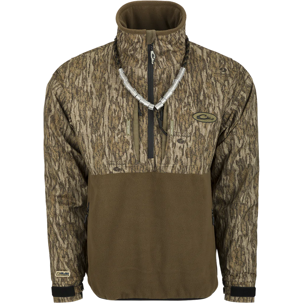 Drake Waterfowl Mens Fleece Lined Guardian Flex Quarter Zip Hunting Jacket