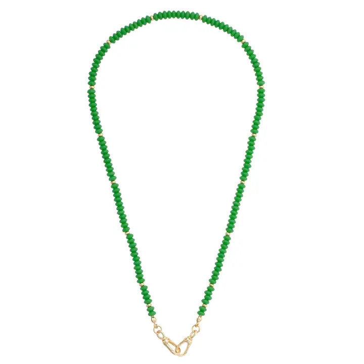 Canvas Aurora Beaded Necklace - Green