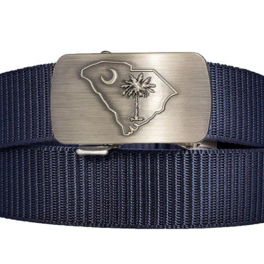 Zep-Pro South Carolina Palmetto Cut-To-Size Belt with Gunmetal Clamp Buckle