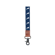 Local Boy Wrist Lanyard - Navy Dog & Moon