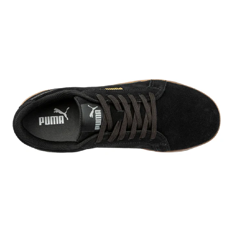 PUMA Safety Iconic Black Gum Low Composite Toe Work Shoe - Black/Gum