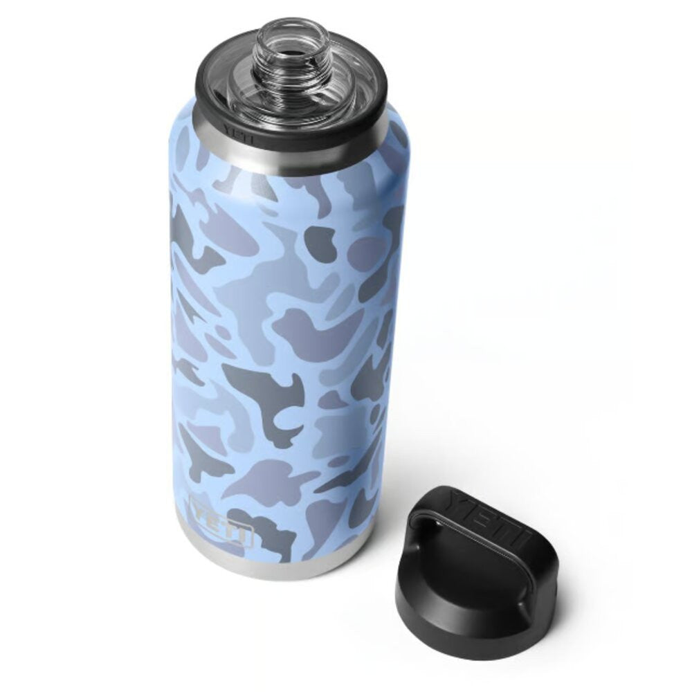 Yeti Blue Camo 36oz Rambler Bottle with Chug Cap
