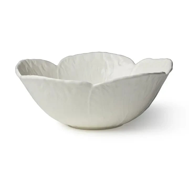 Le Jardin White Cabbage 3-D Deep Bowl