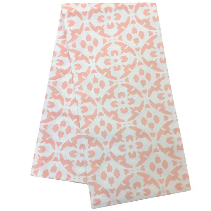 Laura Park Porto Tiles Blush Tea Towel