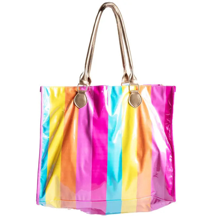 Jane Marie Sunset Stripes Multi Purpose Tote