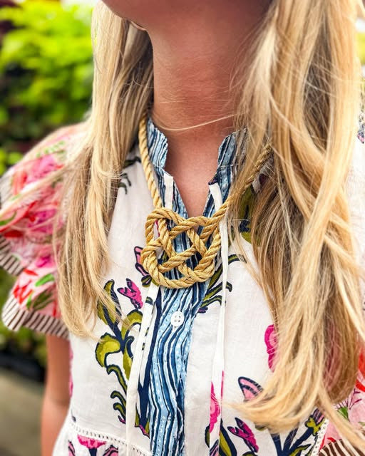 The Golden Heart Knot Original Necklace