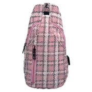 Nupouch Sonoma Anti-Theft Daypack - Small Pink/Silver Tweed