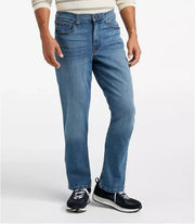 L.L. Bean Men's BeanFlex Jeans Standard Athletic Fit - Medium Wash