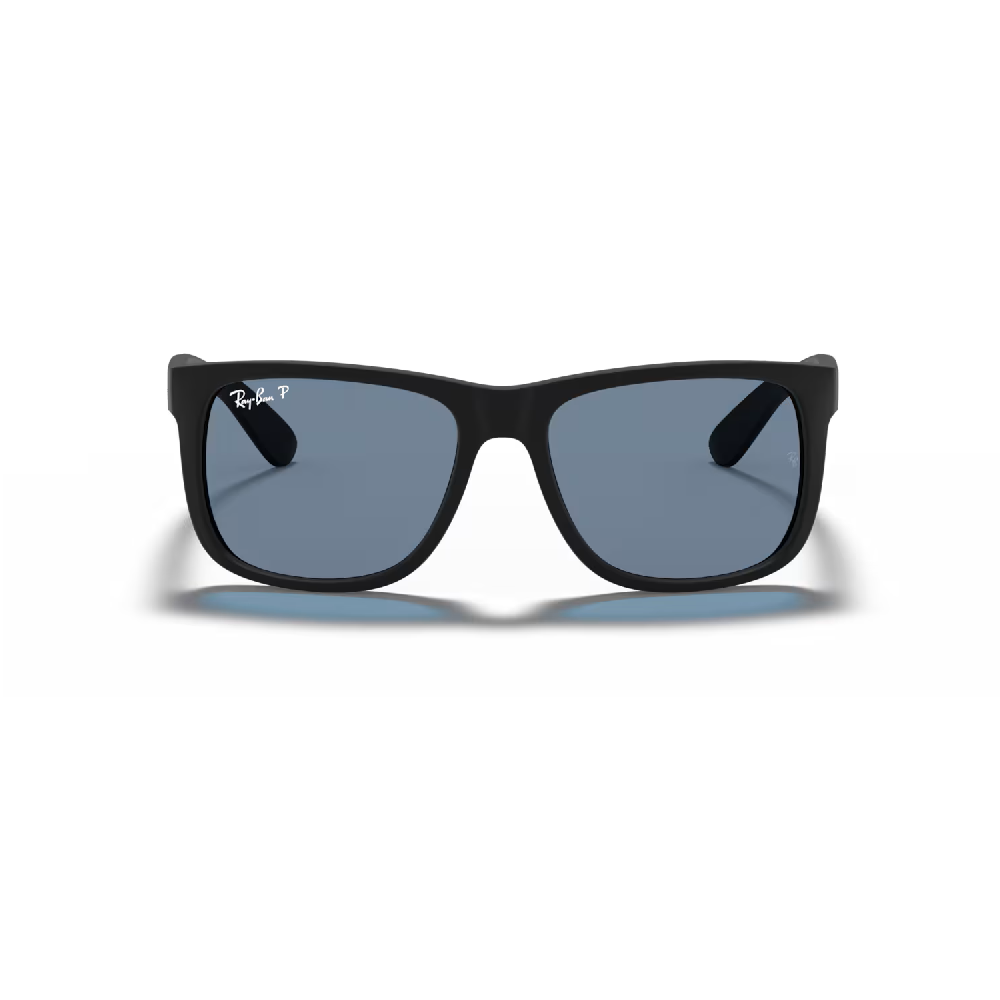 Ray-Ban Justin Classic Sunglasses — Rubber Black/Dark Blue
