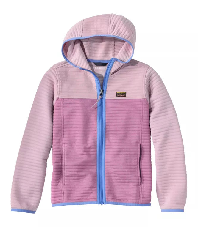 L.L. Bean Little Kids Airlight Full-Zip Colorblock Hoodie