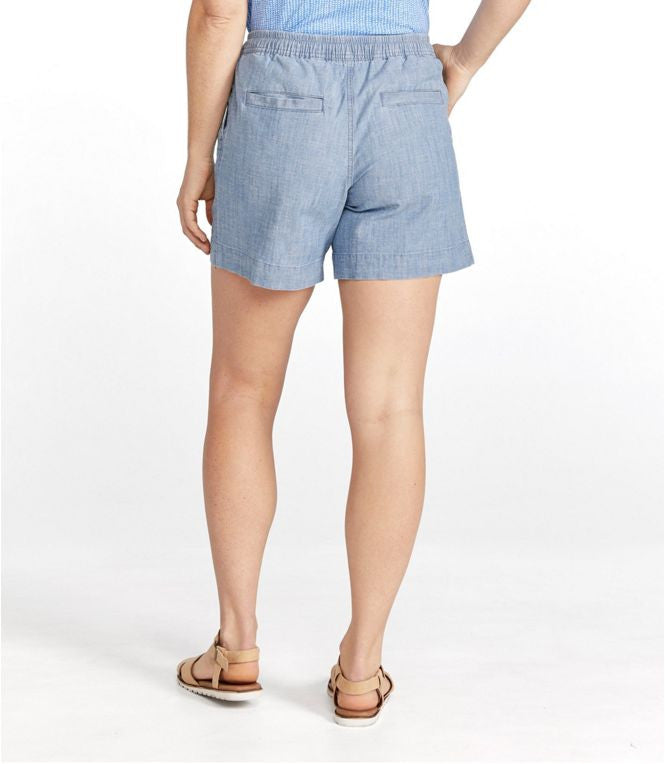 L.L. Bean Women's Lakewashed Dock Shorts - Chambray