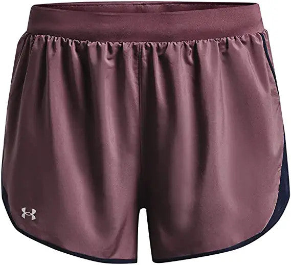 Under Armour Women's Fly-By 2.0 Shorts - 554 Ash Plum/Midnight Navy