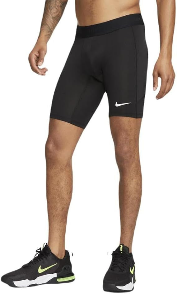 Nike Pro Men's Dri-FIT Fitness Long Shorts - Black/White