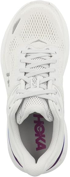 Hoka Women's Bondi 9-Cosmic Grey/White