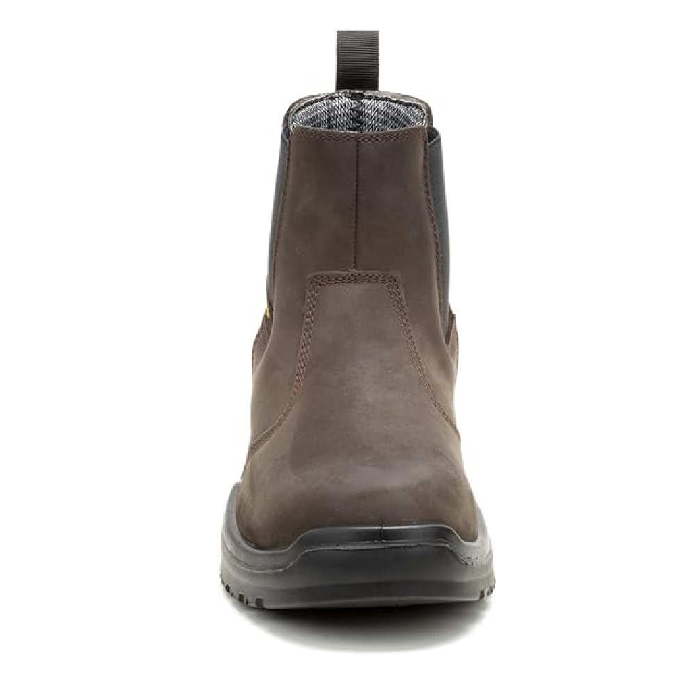 Caterpillar Striver Chelsea Waterproof Steel Toe Work Boots for Men – Brown