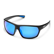 Suncloud Boone Polarized Sunglasses - Matte Black/Blue Mirror