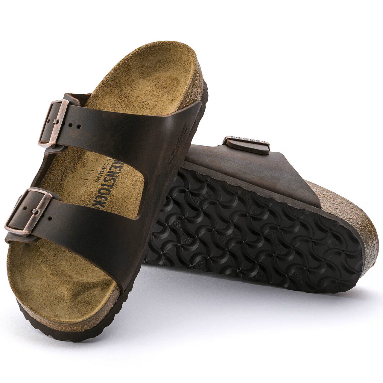 Birkenstock Arizona Oiled Leather Habana Sandals