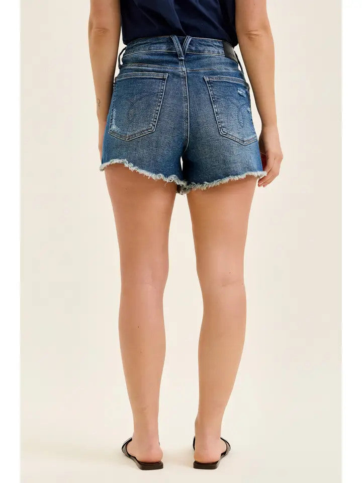 Judy Blue Women's HW Rigid Magic Cut Off Shorts