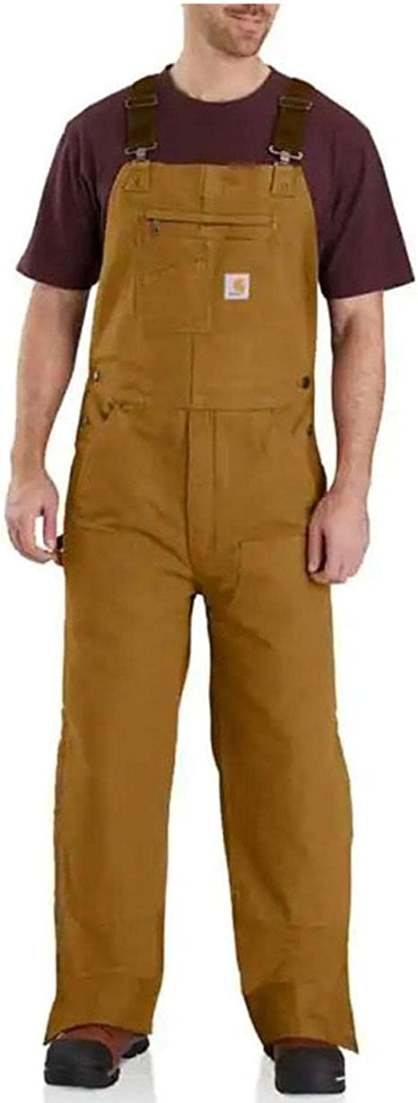 Carhartt Men's Loose Fit Washed Duck Insulated Bib Overall