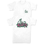 Old Row Men's Golf Flower Tee - White