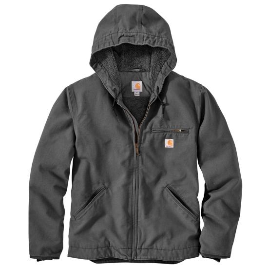 Carhartt Men's Washed Duck Sherpa-Lined Jacket